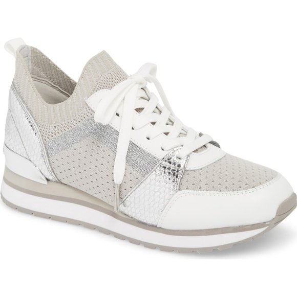 michael kors billie knit trainer sneakers